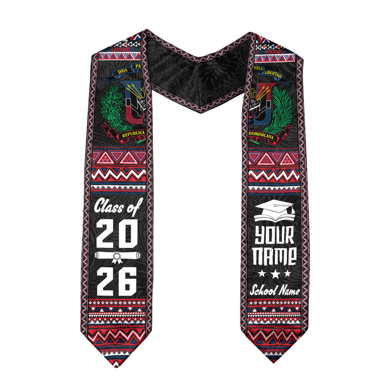 Dominican Republic Stole, Graduation Sash 2026, Dominican Flag Graduation Stole